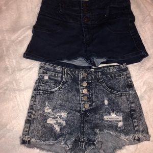 BUNDLE- 2 pairs of high rise cheeky shorts